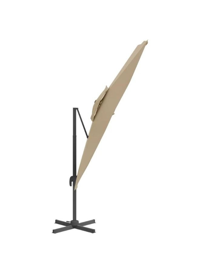 vidaxl vidaXL Double Top Cantilever Umbrella Taupe 400x300 cm  - Image 2
