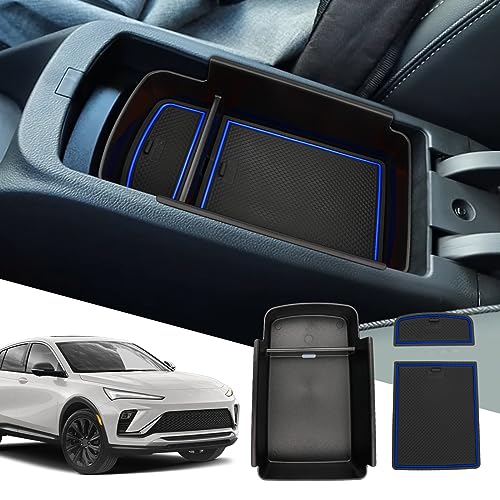 SXCY Fit for 2024 2025 2026 Buick Envista Center Console Organizer for 2024-2026 Buick Envista Accessories Console Tray Armrest Storage Box for 2024 2025 2026 Buick Envista Console Organizer (blue) - Image 1