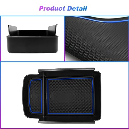 SXCY Fit for 2024 2025 2026 Buick Envista Center Console Organizer for 2024-2026 Buick Envista Accessories Console Tray Armrest Storage Box for 2024 2025 2026 Buick Envista Console Organizer (blue) - Image 5