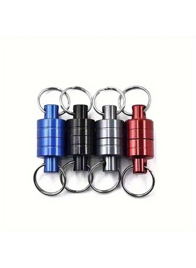 Blue Stainless Steel Magnetic Net Release Fishing Keychain Carabiner Clip With Strong Magnet For Tackle Retrieval - Image 2