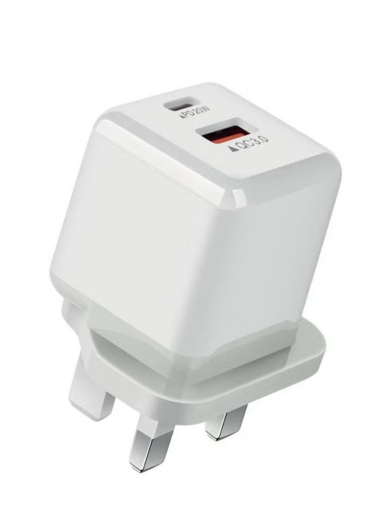 Denx 20W USB-C 3-Pin Power Adapter White - Image 3