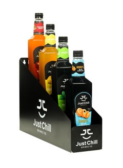 Just Chill Drinks Co. Bottle Storage or Display Rack 4 Bottles Table Top or Wall Mount  - Image 3