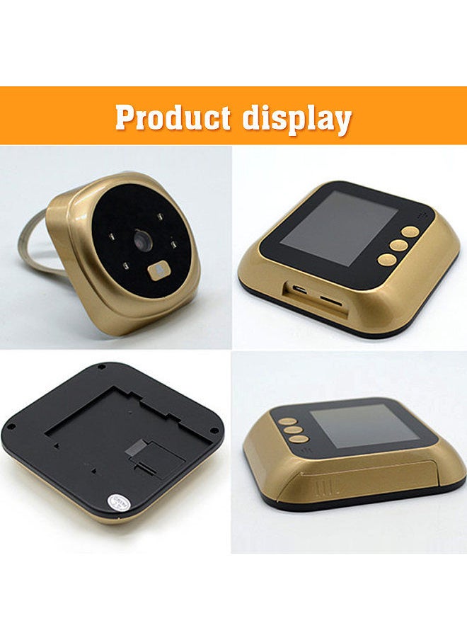 Doorbell Door Viewer Camera Door Peephole Door Camera Doorbell with Wireless Monitor Live View Available Digital Night Vision Photo Shooting Digital Door Monitoring for Home Security (without battery)