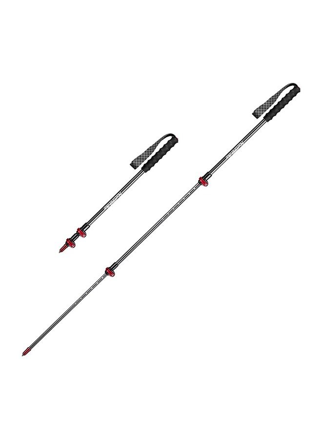 Naturehike ST10 Ultra Light Carbon Fiber Lock Trekking Pole Blazing Red 130cm  - Image 1