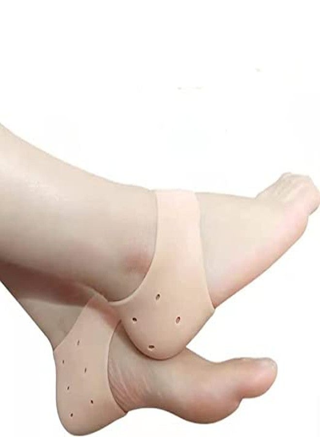 BEAUTIVIA Silicone Gel Heel Pad Socks For Heel Swelling Pain Relief,Dry Hard Cracked Heels Repair Cream Foot Care Ankle Support Cushion-For Men And Women -(Free Size)(1 Pair) - Image 5