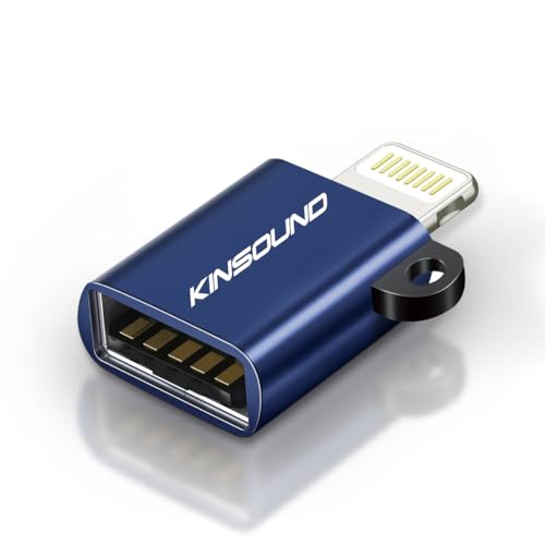 Kinsound 301 USB OTG for iPhone/iPad, Lightning OTG Pendrive Adapter Compatible with iOS 13 and Later, USB Female Support Connect USB Flash Drive, Keyboard, Mouse - Image 1