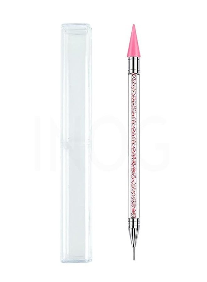 Ruby Face Rubyface Rhinestone Picker Dotting Pen | Dual-Ended Nail Rhinestone Picker Wax Tip Pencil Pick Up Crystal Earring PickerApplicator, Handle Manicure Nail Art DIY Decoration Tool (1PCS) - Image 1