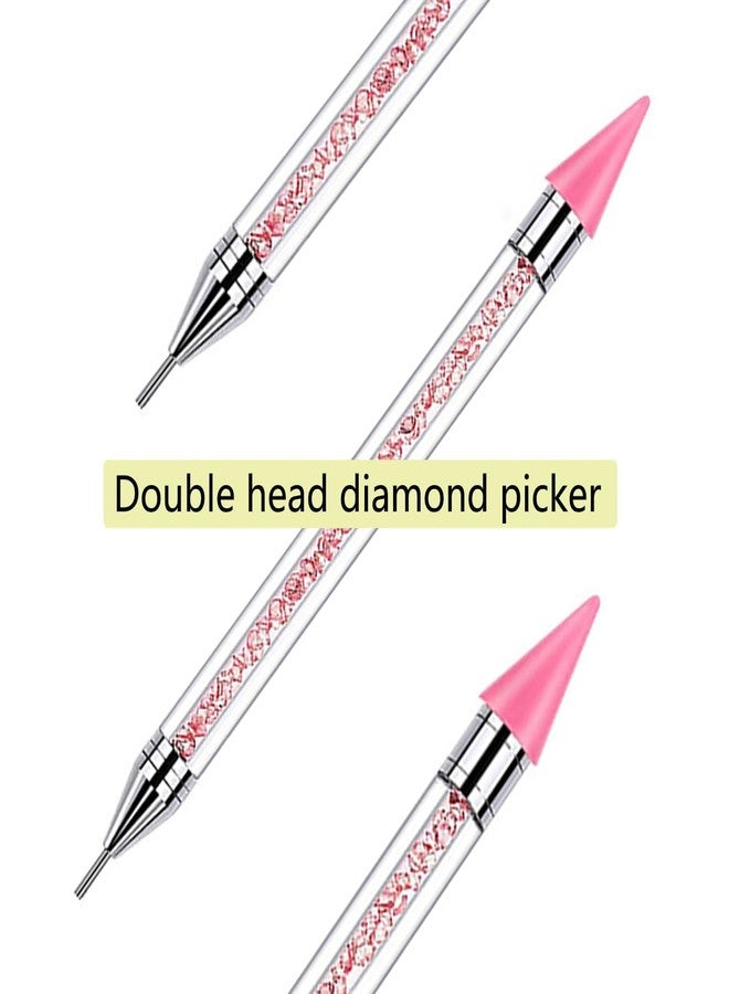 Ruby Face Rubyface Rhinestone Picker Dotting Pen | Dual-Ended Nail Rhinestone Picker Wax Tip Pencil Pick Up Crystal Earring PickerApplicator, Handle Manicure Nail Art DIY Decoration Tool (1PCS) - Image 5