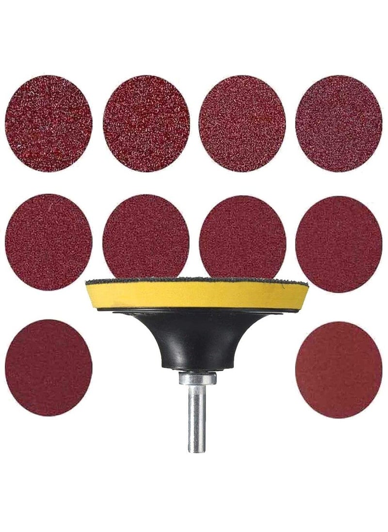 DIY Crafts DIY Crafts CTDIYHI51616 3 Inch Sanding Discs 601202408001000 Grit Sandpaper Assortment Backer Pad Universal M10 Drill Adopter 50  - Image 1