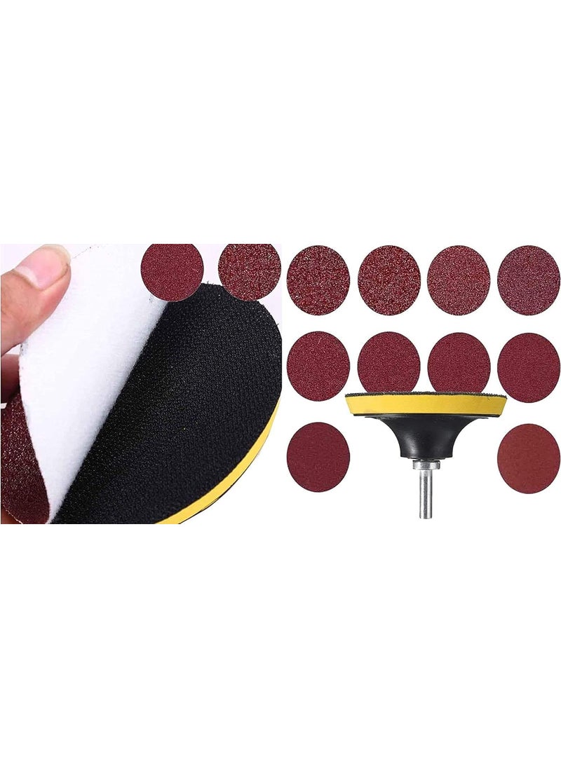 DIY Crafts DIY Crafts CTDIYHI51616 3 Inch Sanding Discs 601202408001000 Grit Sandpaper Assortment Backer Pad Universal M10 Drill Adopter 50  - Image 3