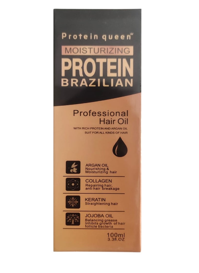 Protein queen - Protein Brazilian Hair Oil 100 ML - Image 1