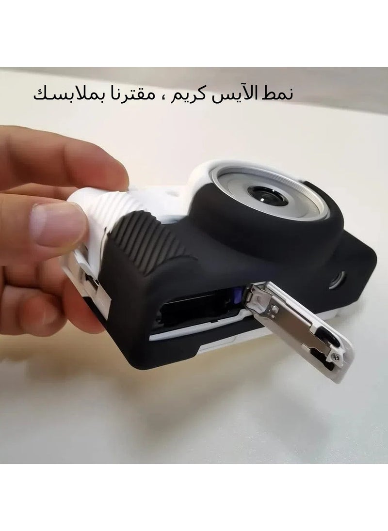 جنرال - لكاميرا Sony ZV-1F، ZV-1 II/ZV-1M2 (كاميرا فلوغ)، غطاء سيليكوني للكاميرا ZV1F، مقاوم للخدوش، رقيق جدًا، ناعم، مع حماية شاشة للـ ZV1 F. - Image 1