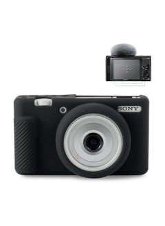 جنرال لكاميرا Sony ZV-1F، ZV-1 II/ZV-1M2 (كاميرا فلوغ)، غطاء سيليكوني للكاميرا ZV1F، مقاوم للخدوش، رقيق جدًا، ناعم، مع حماية شاشة للـ ZV1 F.  - Image 1
