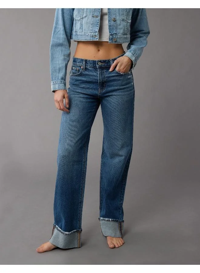 American Eagle AE Stretch High-Waisted Stovepipe Cuffed Jean