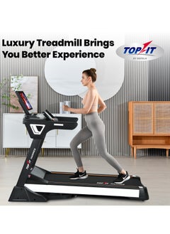 جهاز مشي MT-X-Power-X7 من توب فيت قابل للطي مع نظام اندرويد بالكامل وشاشة 15.6 بوصة 4.5 حصان سهل التخزين لتمارين اللياقة البدنية ، أسود  - Image 4