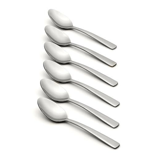 Oneida Nocha Everyday Flatware Cocktail Spoons, Set of 6 18/0 Stainless Steel, Silverware Set - Image 2