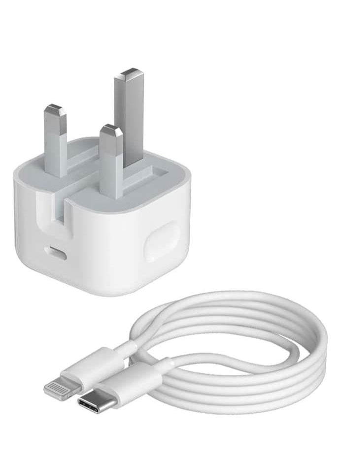 Generic - Phone 20W USB-C Power Adapter With Cable for iPhone 12 / iPhone 12 Pro max /12mini (iPhone 20W USB-C Power Adapter) - Image 1