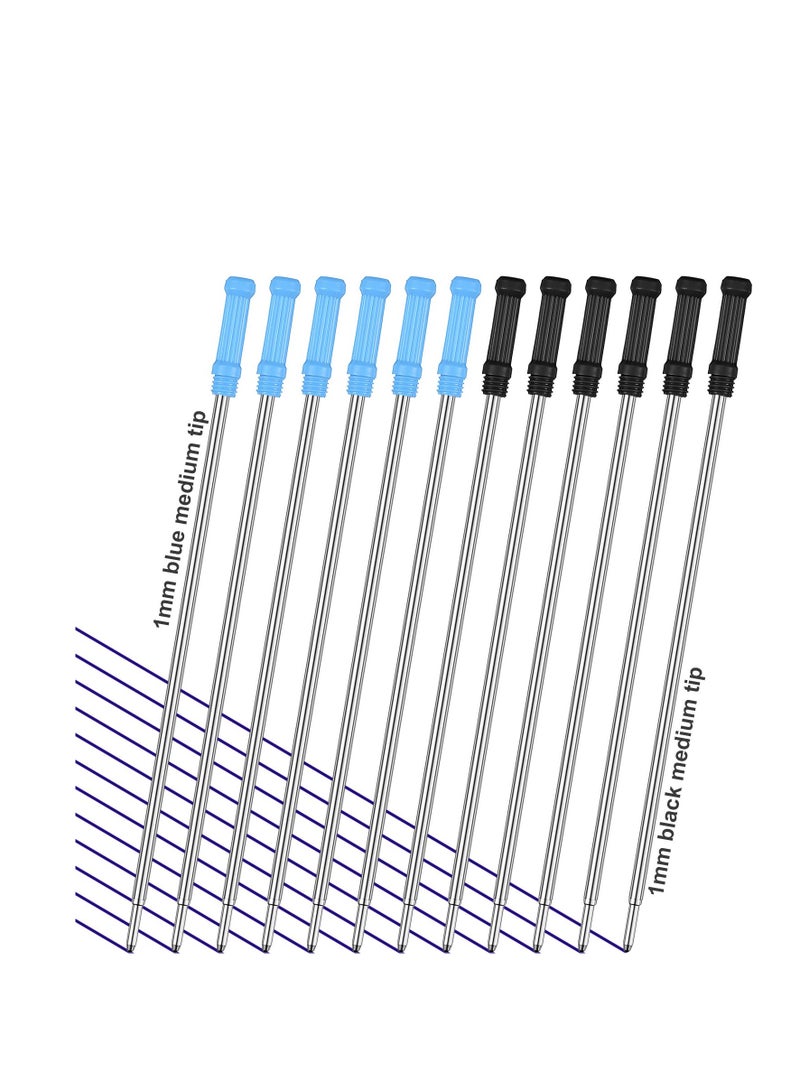 SYOSI 36 Pieces Ballpoint Pen Refills Replaceable Compatible with Cross Ballpoint 1.0 mm 4.5 Inch Smooth Writing Quick Drying Refill Black and Blue - Image 1