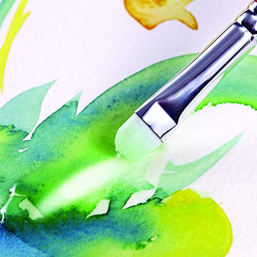 Creative Mark Scrubber Watercolor Brushes - Professional Watercolor Brushes for Scrubbing, Blotting, Re-Shaping Edges, and More! - Set of 7 - Image 5