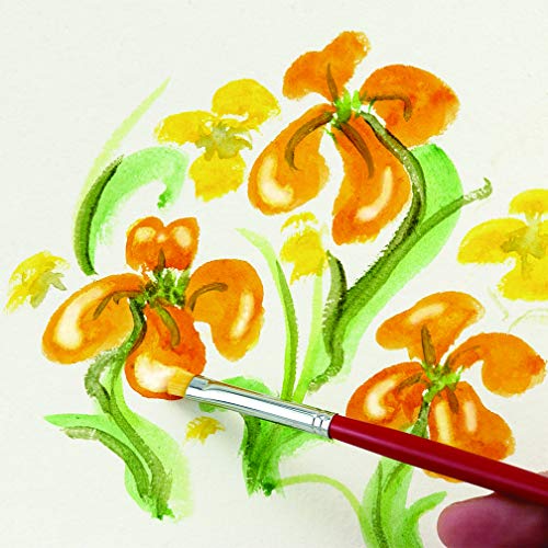 Creative Mark Scrubber Watercolor Brushes - Professional Watercolor Brushes for Scrubbing, Blotting, Re-Shaping Edges, and More! - Set of 7 - Image 4