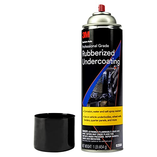 3M Professional Grade Rubberized Undercoating – 16 oz Aerosol Spray, Corrosion Protection and Sound Deadening for Automotive Undercarriages, Pack of 6 - Image 3