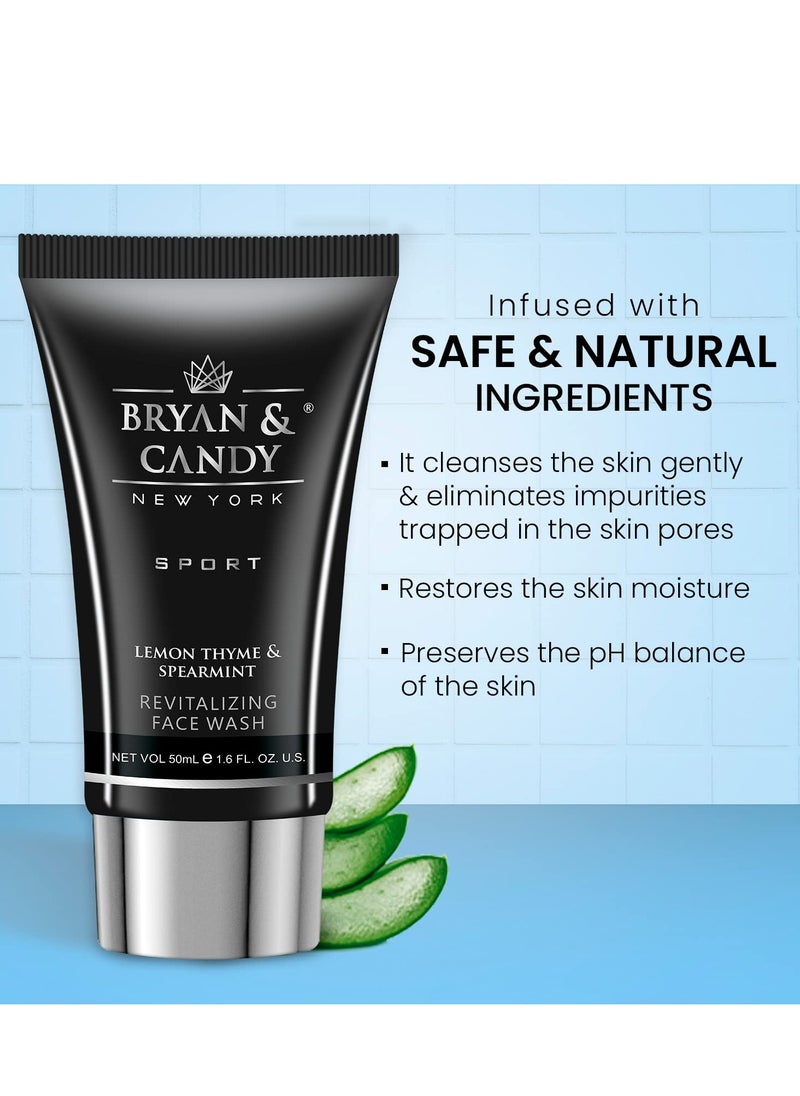 BRYAN & CANDY Bryan And Candy Lemon and Thyme Combo Kit Diwali Shower Gel 100ML Face Wash 50ML After Shave Cream 50ML Pack of 3  - Image 3