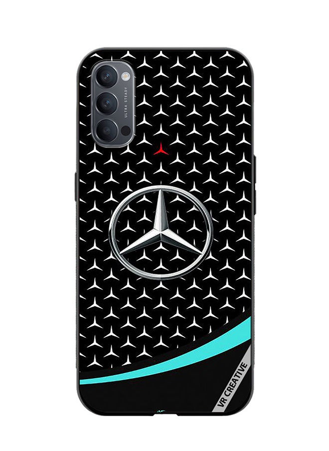 VR CREATIVE Protective Case Cover For Oppo Reno4 Pro 5G Mercedes Amg Petronas F1 Design Multicolour  - Image 1