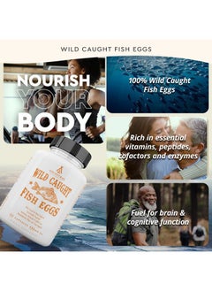 Ancestral Supplements Wild Caught Fish Eggs, 2400mg, Omega-3 Supplement Supports Brain, Heart, Fertility and Inflammatory Health, Whole Food Source of Vitamin D, K2, and A, Non-GMO, 180 Capsules  - Image 2