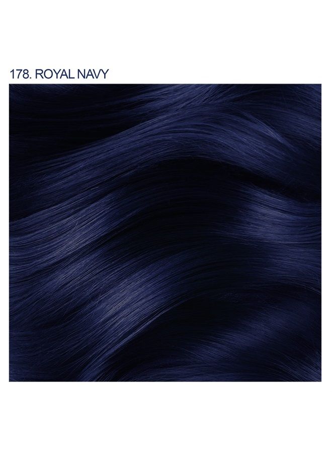 Adore Semi Permanent Hair Color - Vegan and Cruelty-Free Hair Dye - 4 Fl Oz - 178 Royal Navy (Pack of 1) - Image 2