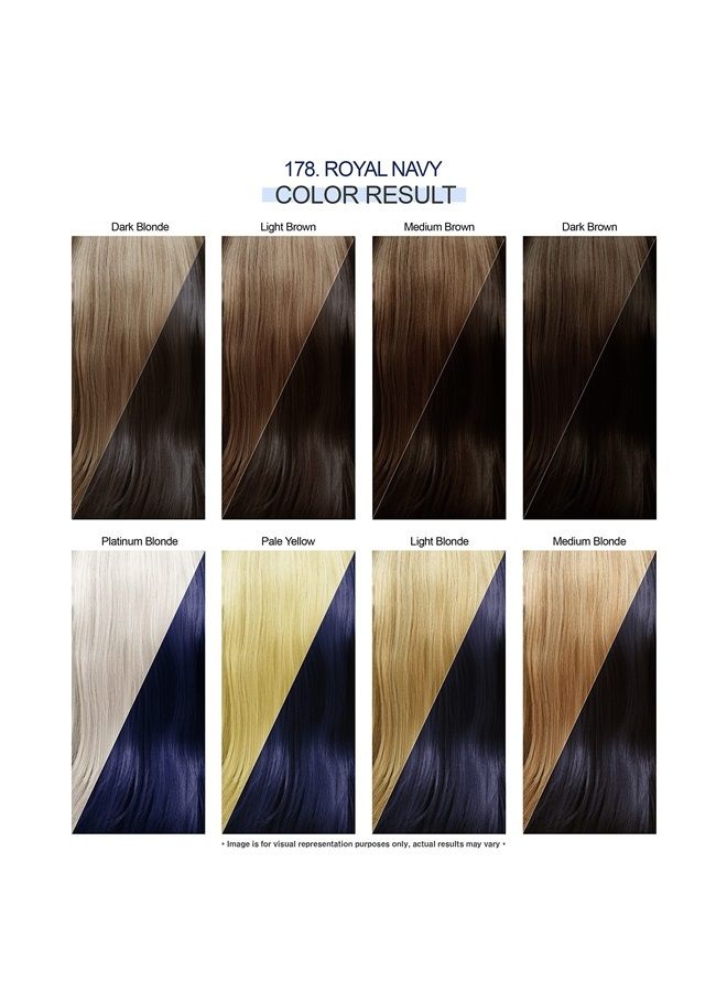 Adore Semi Permanent Hair Color - Vegan and Cruelty-Free Hair Dye - 4 Fl Oz - 178 Royal Navy (Pack of 1) - Image 3