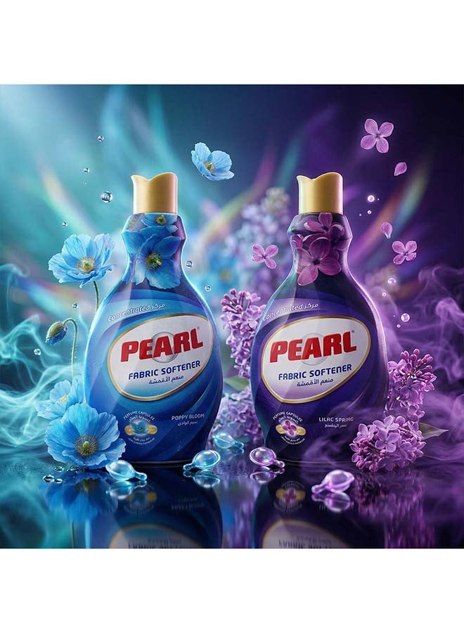 Pearl Fabric Softener Concentrate 2 x 1L Promo Pack Poppy Bloom & Lilac Spring Perfume Capsules Long Lasting Fragrance 2 x 1 L, 2L - Image 2