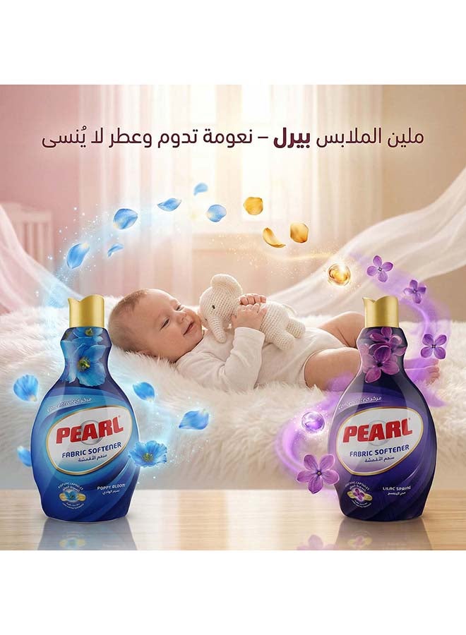 Pearl Fabric Softener Concentrate 2 x 1L Promo Pack Poppy Bloom & Lilac Spring Perfume Capsules Long Lasting Fragrance 2 x 1 L, 2L - Image 3
