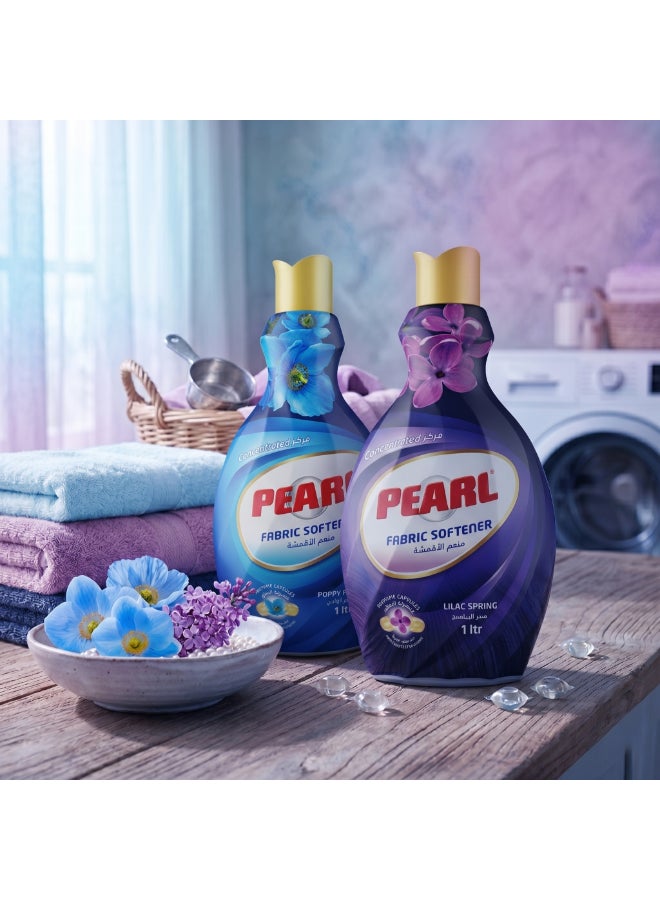 Pearl Fabric Softener Concentrate 2 x 1L Promo Pack Poppy Bloom & Lilac Spring Perfume Capsules Long Lasting Fragrance 2 x 1 L, 2L - Image 5