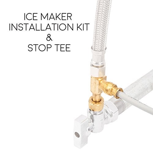 JS Jackson Supplies Ice Maker Installation Kit 25 Feet of PEX Tubing for Appliance Water Lines with Stop Tee, 1/4" Compression Fittings, for Potable Drinking Water - Image 3