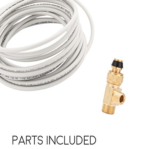 JS Jackson Supplies Ice Maker Installation Kit 25 Feet of PEX Tubing for Appliance Water Lines with Stop Tee, 1/4" Compression Fittings, for Potable Drinking Water - Image 2