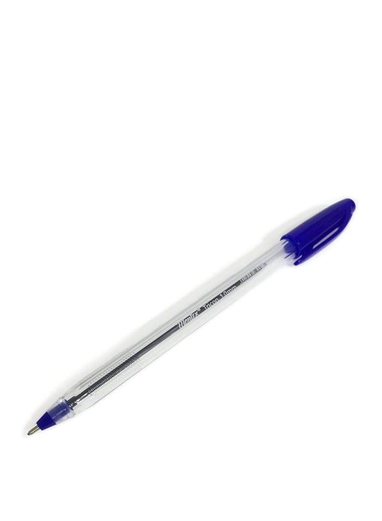 montex Tricon Glider Ink Ball Pen Pack Of 50 - Blue [ Os-st009-03] - Image 2