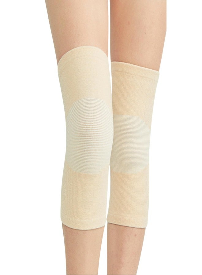 Caviotess 1 Pair Cotton Knee Compression Sleeves Knee Support for Joint Pain Arthritis Pain Relief, Elastic Knee Brace for Sports, Fits Men Women - Image 3