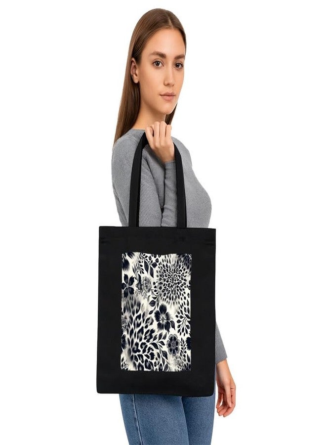 PrintingZone حقيبة تسوق مطبوعة من PrintingZone للنساء | حقيبة قماشية أنيقة وجذابة مزينة بطبعة - Image 3