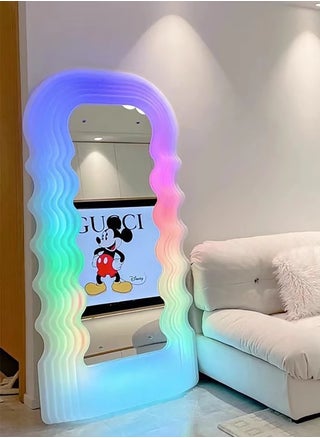 Utra Wave Ultrafragola Mirror LED Mirror Full Length Mirror Leaning Against Wall Dressing Mirror LED Lights RGB Colour Changing Integrated with Bluetooth Speaker Size H190xL100xW13 cm - pzsku/Z92C856747A6834D964F5Z/45/_/1696791973/47ce08eb-438a-4360-97cc-91b993c36220
