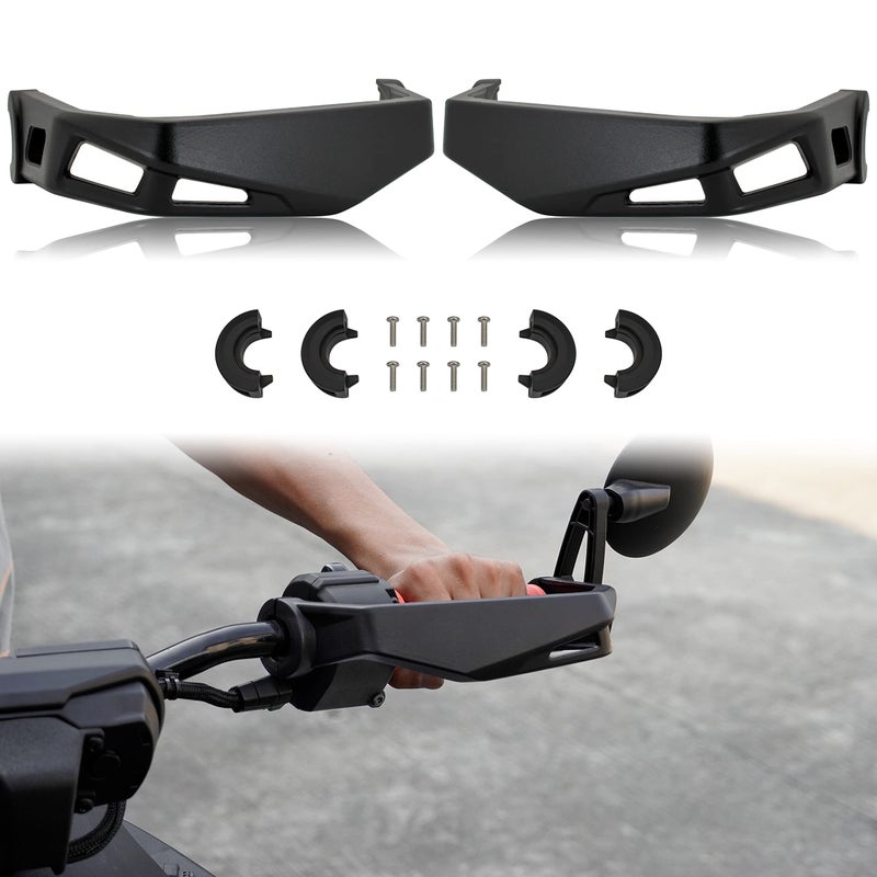 KATIMOTO Aluminum Handguards Protector for Can Am Ryker 600 900 Sport  Rally Edition Accessories Black Handlebars Hand Guards Protector Kit Replace 219400998