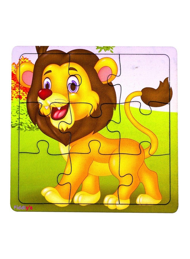 Fiddlys Wooden Paperless Jigsaw Puzzle for Children - Pack of 3-9 Pieces - Image 4