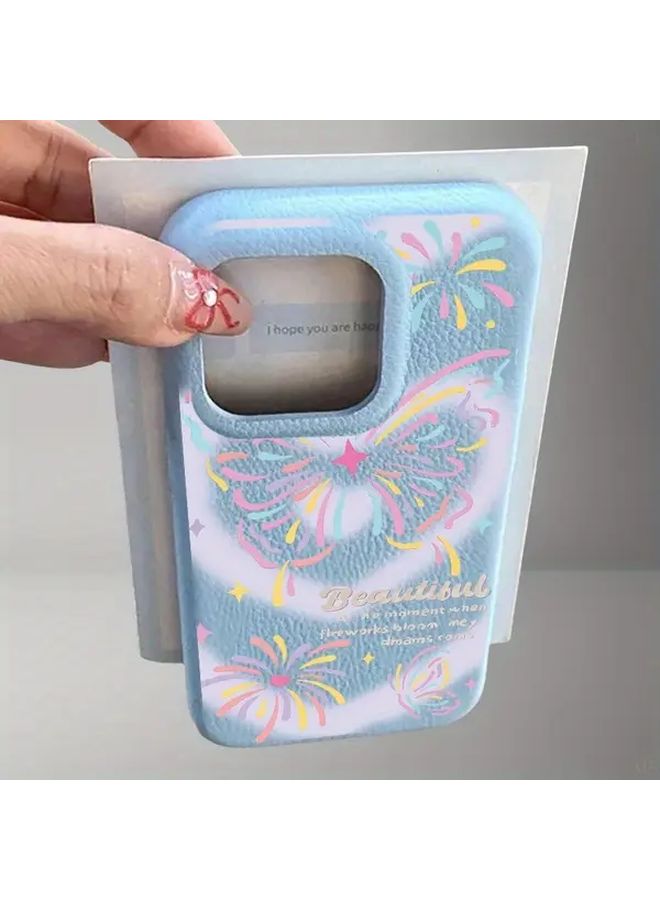 Compatible Black Shockproof Phone Case for iPhone 16 Pro Cute Butterfly Pattern Couple Cover - Image 5