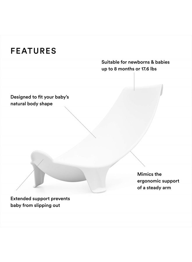 STOKKE Flexi Bath Newborn Support, White - Made to Fit Stokke Flexi Bath Foldable Baby Bathtub - Lightweight, Convenient, Comfortable & Safe - Best for Babies Up to Eight Months or 17.6 lbs - Image 2