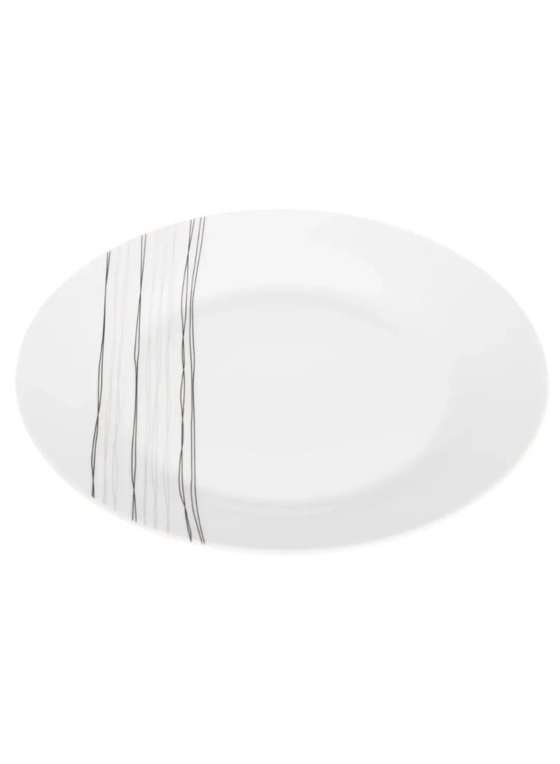 Lines Porcelain Dinner Plate 27Cm