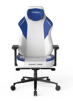 DXRacer DXRacer Craft Pro Classic Gaming Chair – White/Blue | CRA-PR001-WB-H1  - Image 1