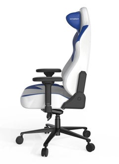 DXRacer DXRacer Craft Pro Classic Gaming Chair – White/Blue | CRA-PR001-WB-H1  - Image 4