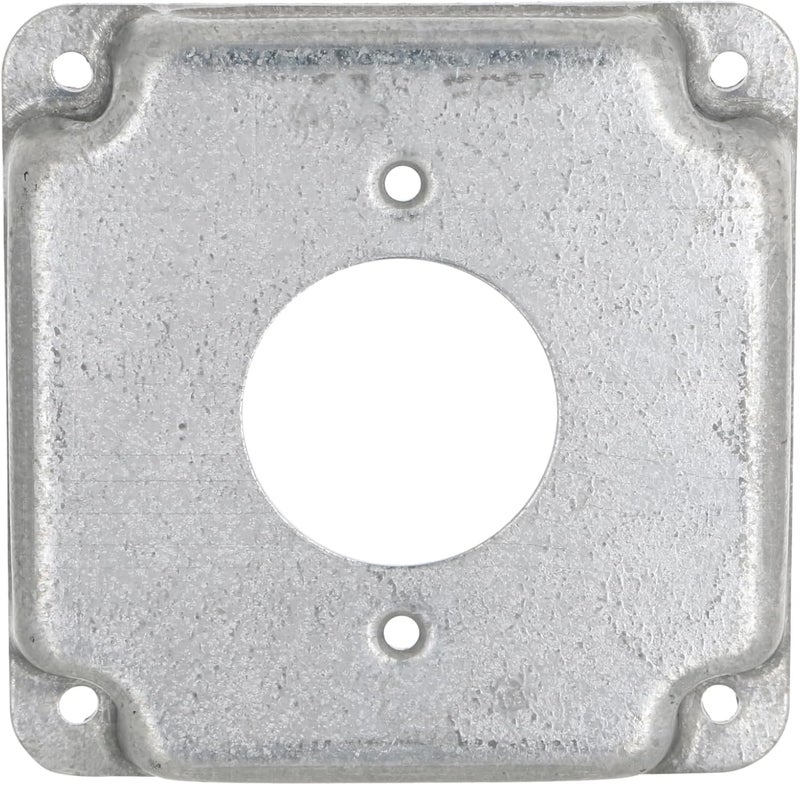 RACO Hubbell- 812C 20A Receptacle 1.594-Inch Diameter 4-Inch Square Exposed Work Cover - Image 2