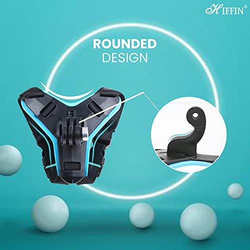 HIFFIN Helmet Chin Strap Mount Compatible with All Smart Phones Go pro Hero 11, 10, 9, 8, 7, 6, 5 and SJCAM DJI Osmo and All Action Cameras Made in India (Helmet Mount Blue) - Image 5