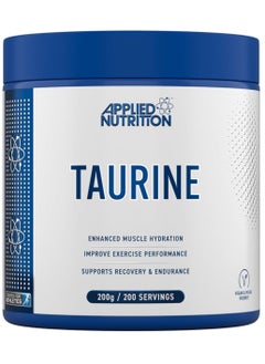 Applied Nutrition Taurine Powder 1000mg - Pure & Natural Supplement for Enhanced Muscle Hydration, Recovery & Endurance, 200g Unflavored  - Image 1