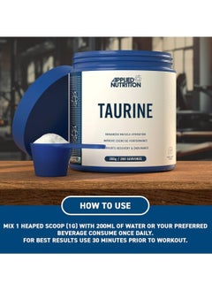 Applied Nutrition Taurine Powder 1000mg - Pure & Natural Supplement for Enhanced Muscle Hydration, Recovery & Endurance, 200g Unflavored  - Image 4